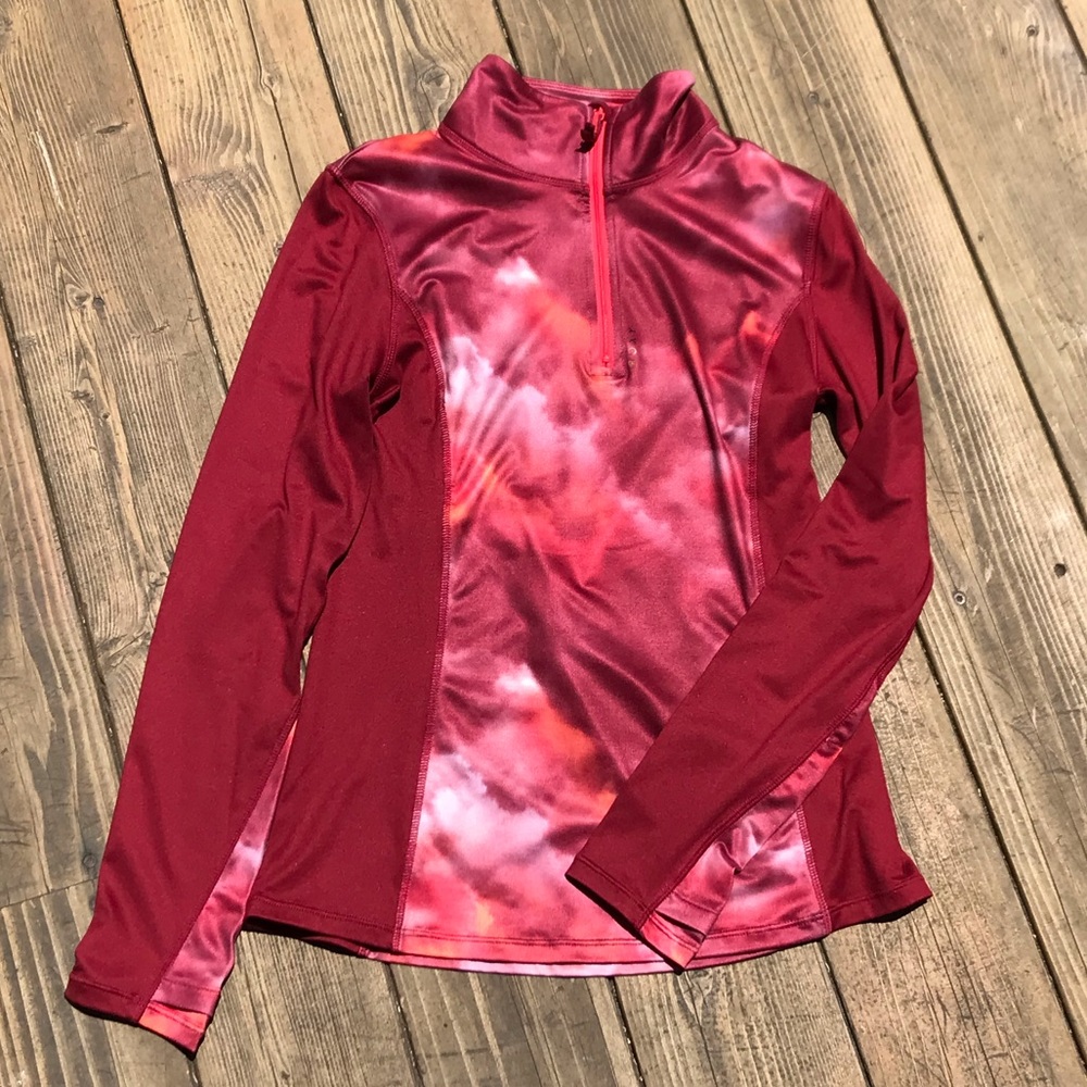 Roxy Quarter Zip Workout Top, Womens Small